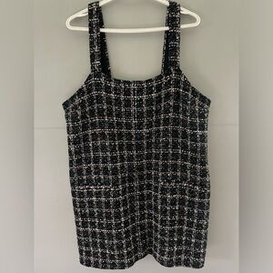 Abercrombie & Fitch black and white tweed dress women’s size XL - mint condition